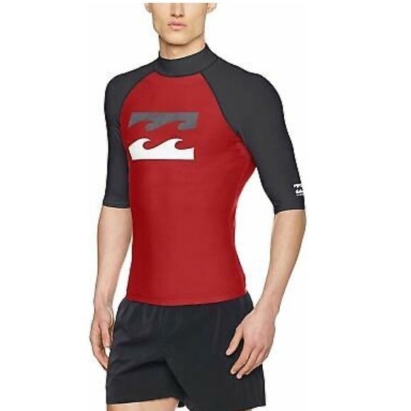 Billabong Team Wave Short Sleeve Rashguard S NWOT - Picture 1 of 9